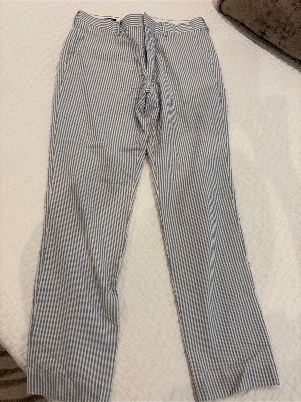 J Crew Ludlow Seersucker Striped Pants 30x30
